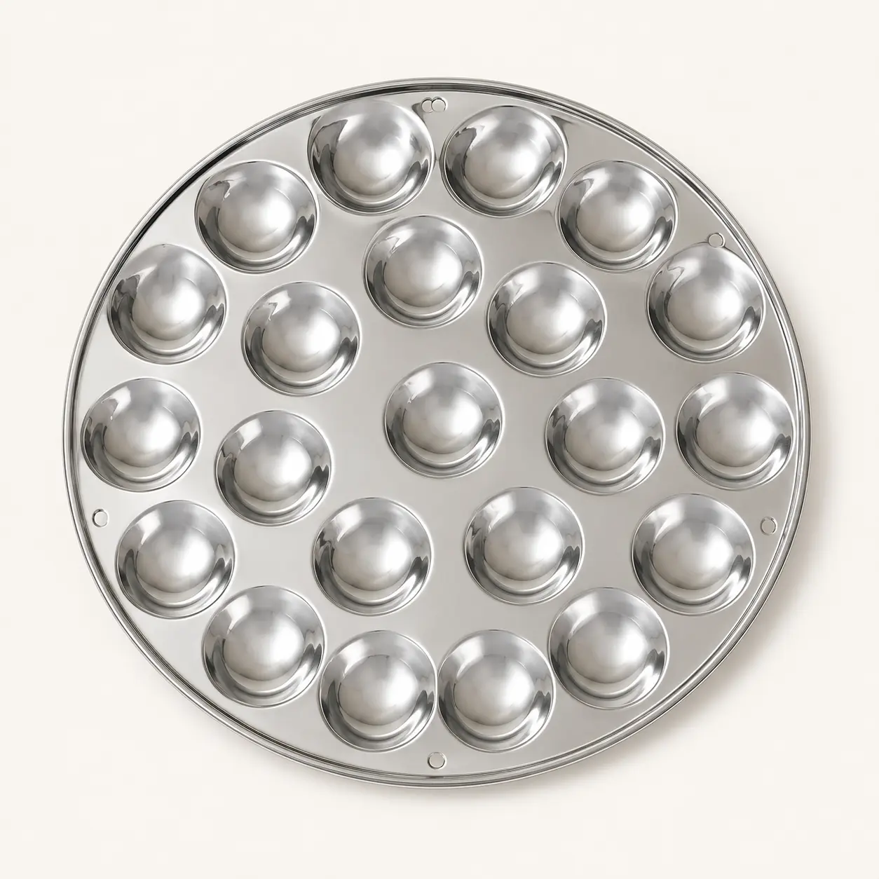 Multi-cavity stainless steel mini idli plate