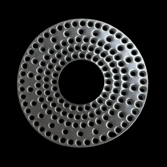 Induction base plate perforation pattern 5