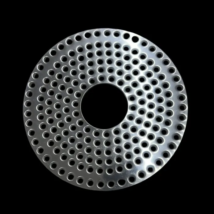 Induction base plate perforation pattern 4
